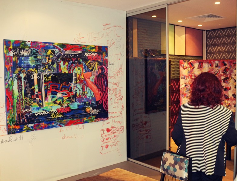 Suzi in Beirut at Vick Vanlian Showroom